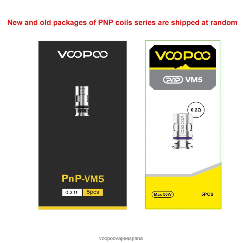 NNVFHP584 - VOOPOO vape España pnp-c1 VOOPOO PNP bobinas (5 piezas)