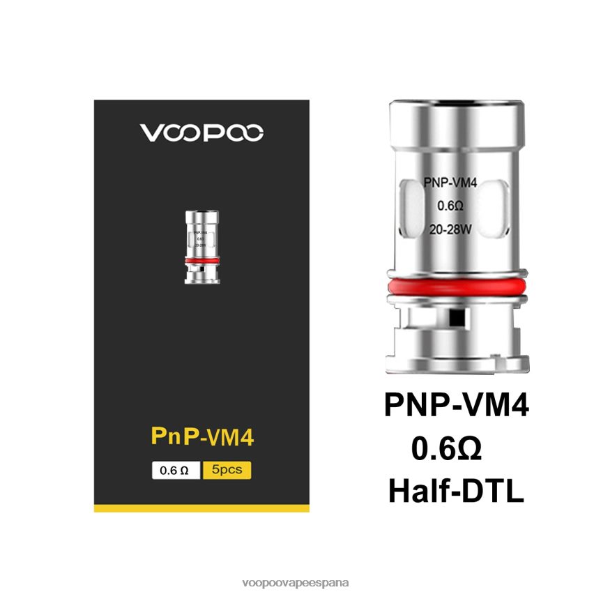 NNVFHP598 - VOOPOO vape precio pnp-vm4 VOOPOO PNP bobinas (5 piezas)