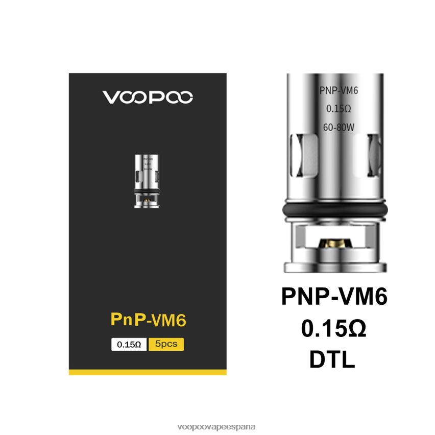 NNVFHP600 - VOOPOO argus precio pnp-vm6 VOOPOO PNP bobinas (5 piezas)