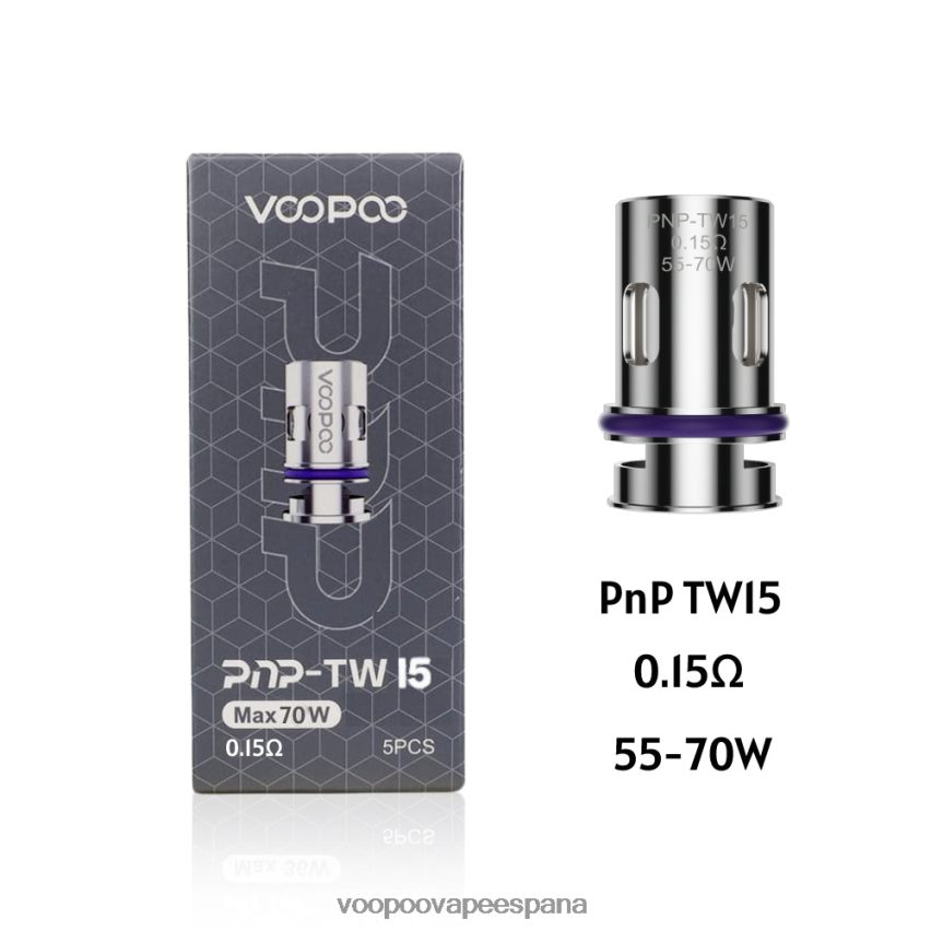 NNVFHP601 - VOOPOO vape Madrid pnp-tw15 VOOPOO PNP bobinas (5 piezas)