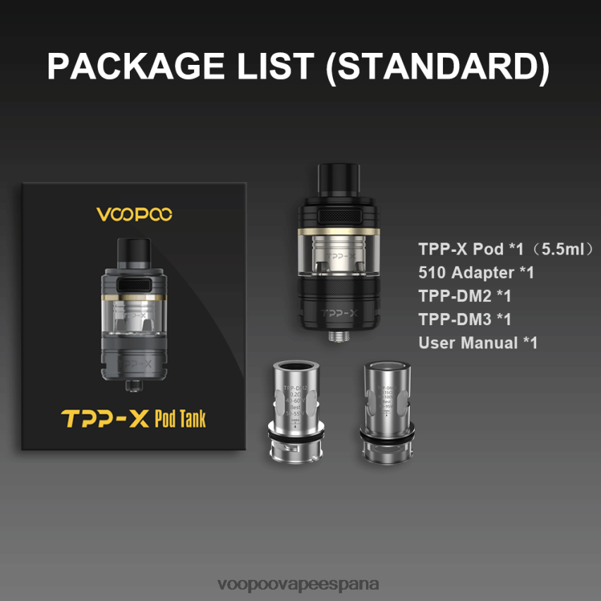 NNVFHP514 - VOOPOO vape España arcoíris VOOPOO TPP X tanque de vainas