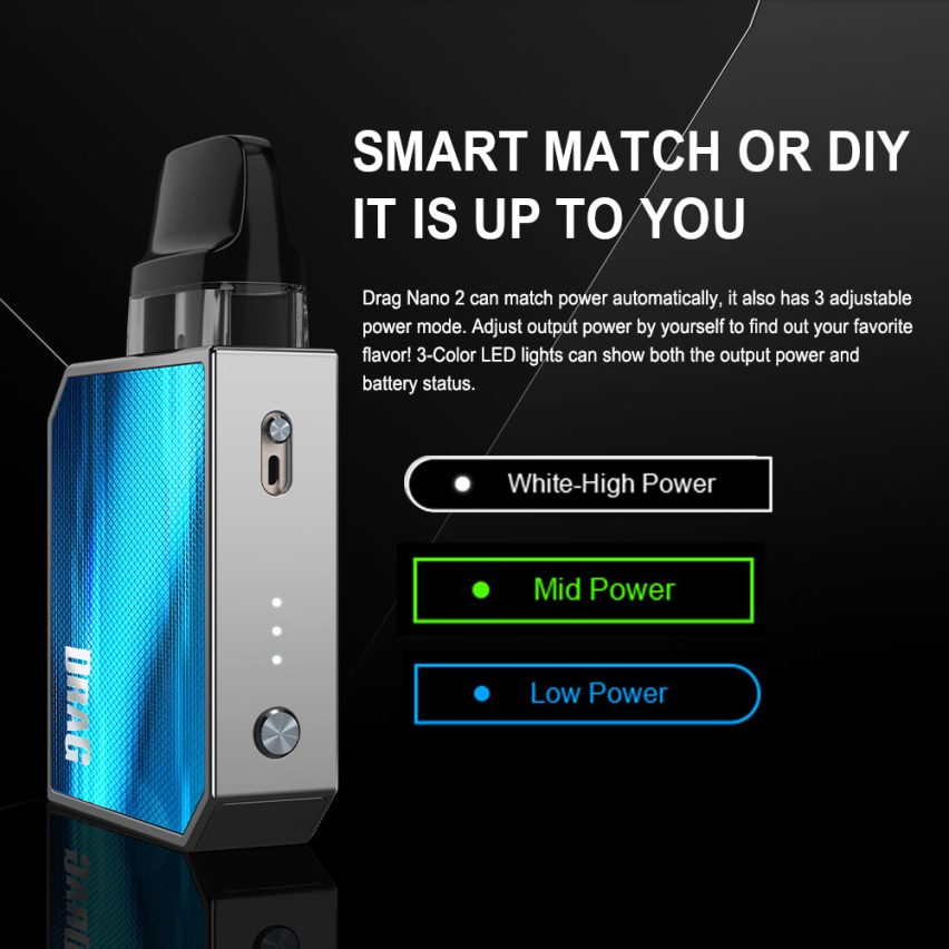 NNVFHP152 - VOOPOO vape pod té verde VOOPOO DRAG NANO 2 kit de cápsulas