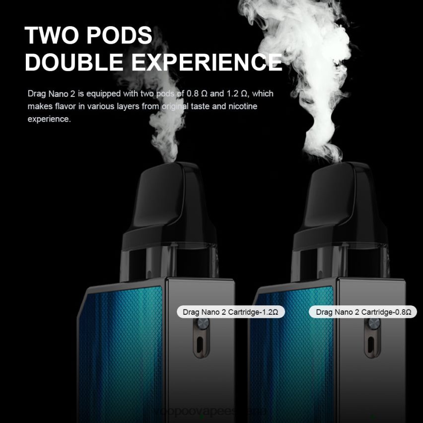 NNVFHP152 - VOOPOO vape pod té verde VOOPOO DRAG NANO 2 kit de cápsulas