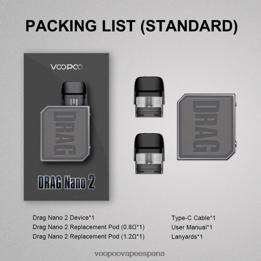NNVFHP152 - VOOPOO vape pod té verde VOOPOO DRAG NANO 2 kit de cápsulas