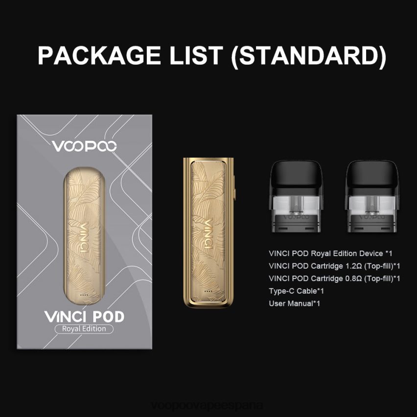 NNVFHP343 - VOOPOO España hoja de oro VOOPOO VINCI POD edición real