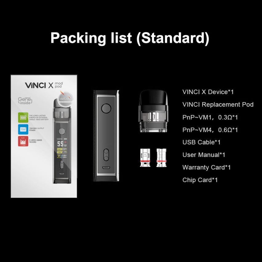NNVFHP346 - VOOPOO vape amazon Fibra de carbon VOOPOO VINCI X kit de cápsula mod